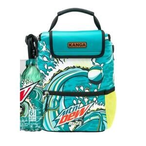 Mountain Dew Baja Blast x Kanga Cooler Backpack Bag 6-Pack Soft-Side Limited Ed.
